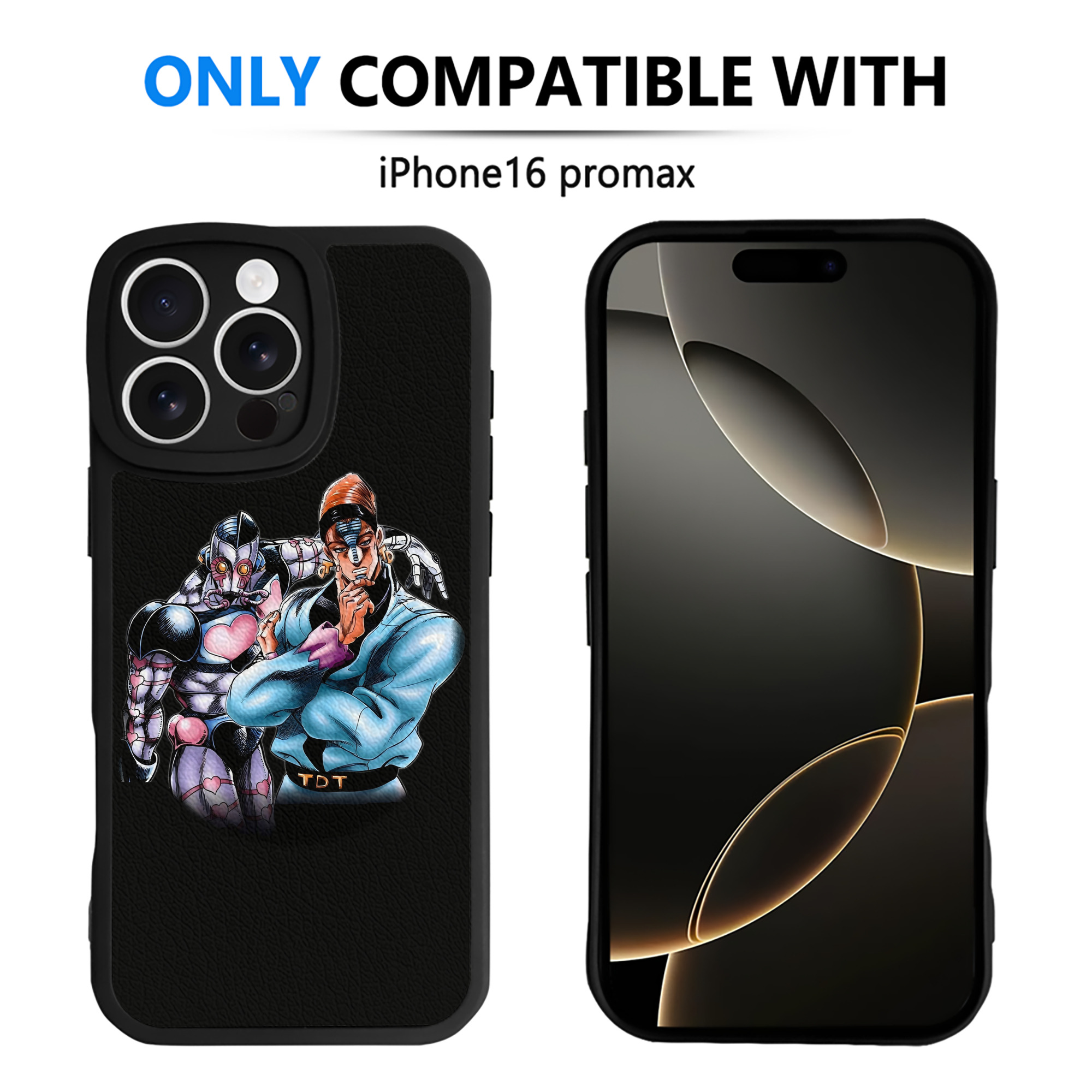 （画像用） ジョジョの奇妙な冒険 ひがしかた じょうすけ JoJo's Bizarre Adventure Higashikata Josuke 【iPhone 16シリーズ対応】シリコンスマホケース（レザー調） 材質：シリコン